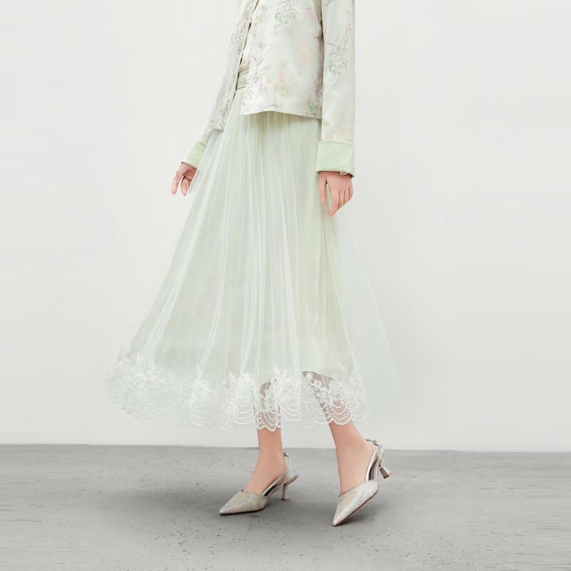 Elegant Satin Mesh Midi Skirt L
Elegant Satin Mesh Midi Skirt L