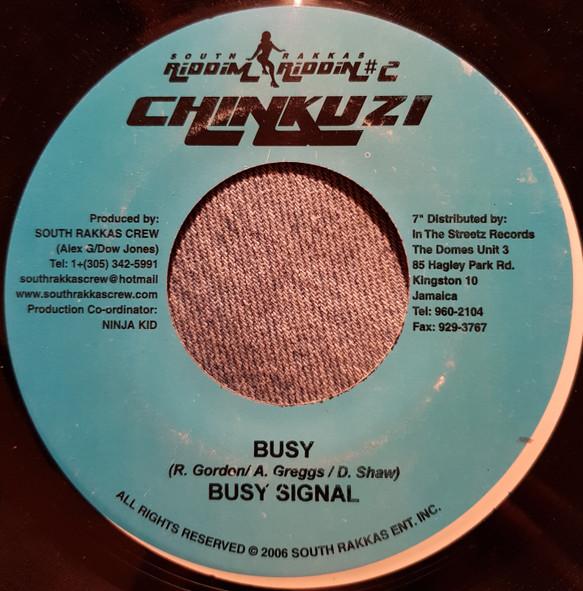 7inch Record BUSY SIGNAL / IDONIA - Busy / Ends Lock NONE South Rakkas Cr 2006 Jamaica Reggae, Ska & Dub Used
7inch Record BUSY SIGNAL / IDONIA - Busy / Ends Lock NONE South Rakkas Cr 2006 Jamaica Reggae, Ska & Dub Used