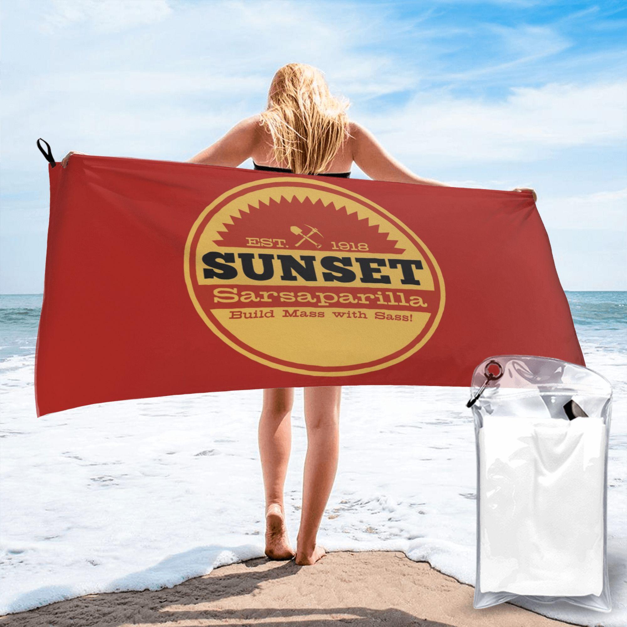 Vintage Sunset Sarsaparilla Logo Beach Towel Soft Microfiber Quick Dry Absorbent Quick Towels For Bath W30*H60(CM)
Vintage Sunset Sarsaparilla Logo Beach Towel Soft Microfiber Quick Dry Absorbent Quick Towels For Bath W30*H60(CM)