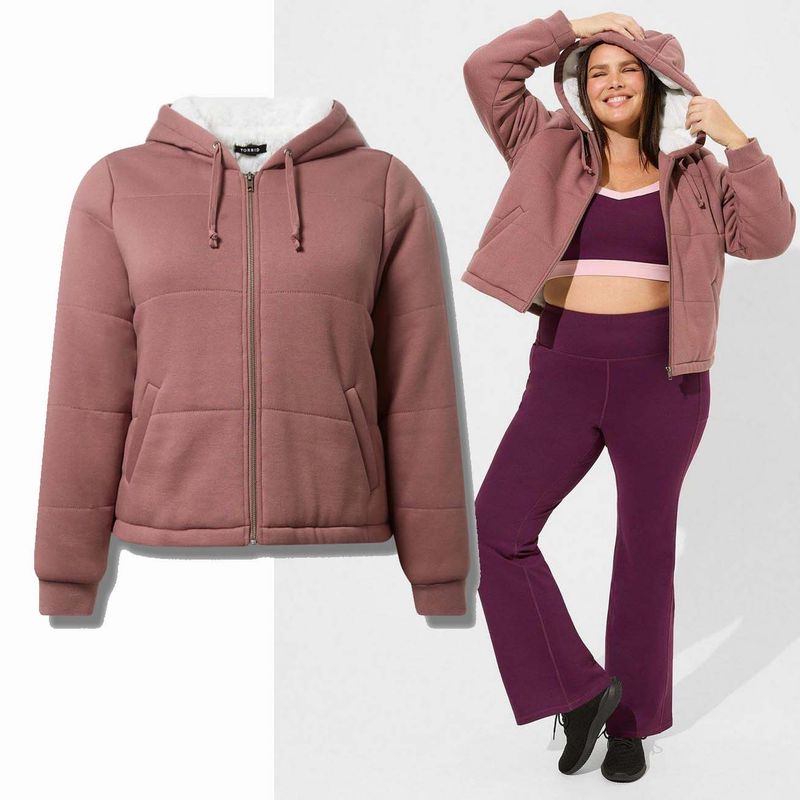 100.00kg plus Size Chubby Girl Plus Size Fleece Fur Lining Gray Jacket Outwear Winter Clothes Bean paste color 2 pieces
100.00kg plus Size Chubby Girl Plus Size Fleece Fur Lining Gray Jacket Outwear Winter Clothes Bean paste color 2 pieces