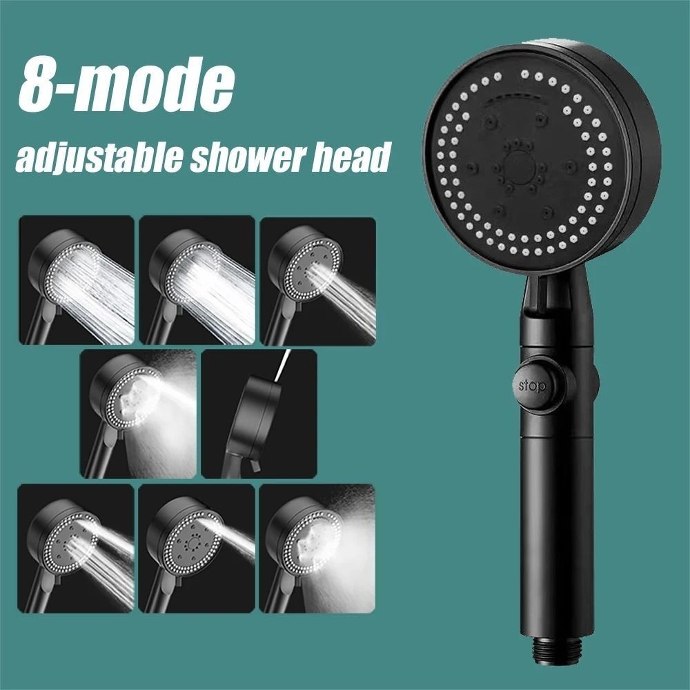 8 Spray Modes Filtered Shower Head Fall Resistance Sprinkler Sprayer Bathroom Upgrade Black
8 Spray Modes Filtered Shower Head Fall Resistance Sprinkler Sprayer Bathroom Upgrade Black