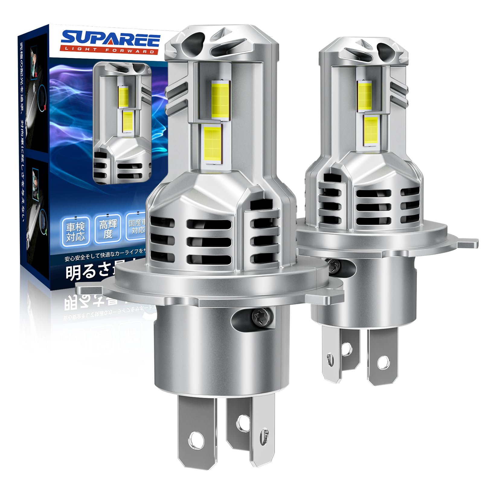 SUPAREE H4 LED Прохождение техосмотра автомобиля Супергалоген в 9 раз Для тройного нагрева Тихий Долгий Высокая светоотдача Светодиодная Помехоустойчивая фара, Соответствует, белый
SUPAREE H4 LED Прохождение техосмотра автомобиля Супергалоген в 9 раз Для тройного нагрева Тихий Долгий Высокая светоотдача Светодиодная Помехоустойчивая фара, Соответствует, белый