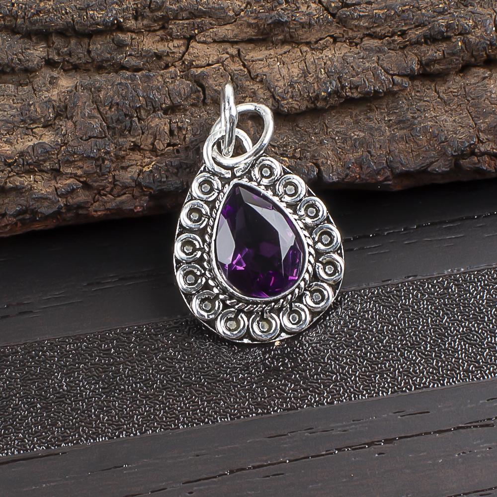 African Amethyst Pendant, 925 Sterling Silver Gemstone Jewelry, Handmade Meditation Pendant, For Thanksgiving Gift 1.02 Inches
African Amethyst Pendant, 925 Sterling Silver Gemstone Jewelry, Handmade Meditation Pendant, For Thanksgiving Gift 1.02 Inches