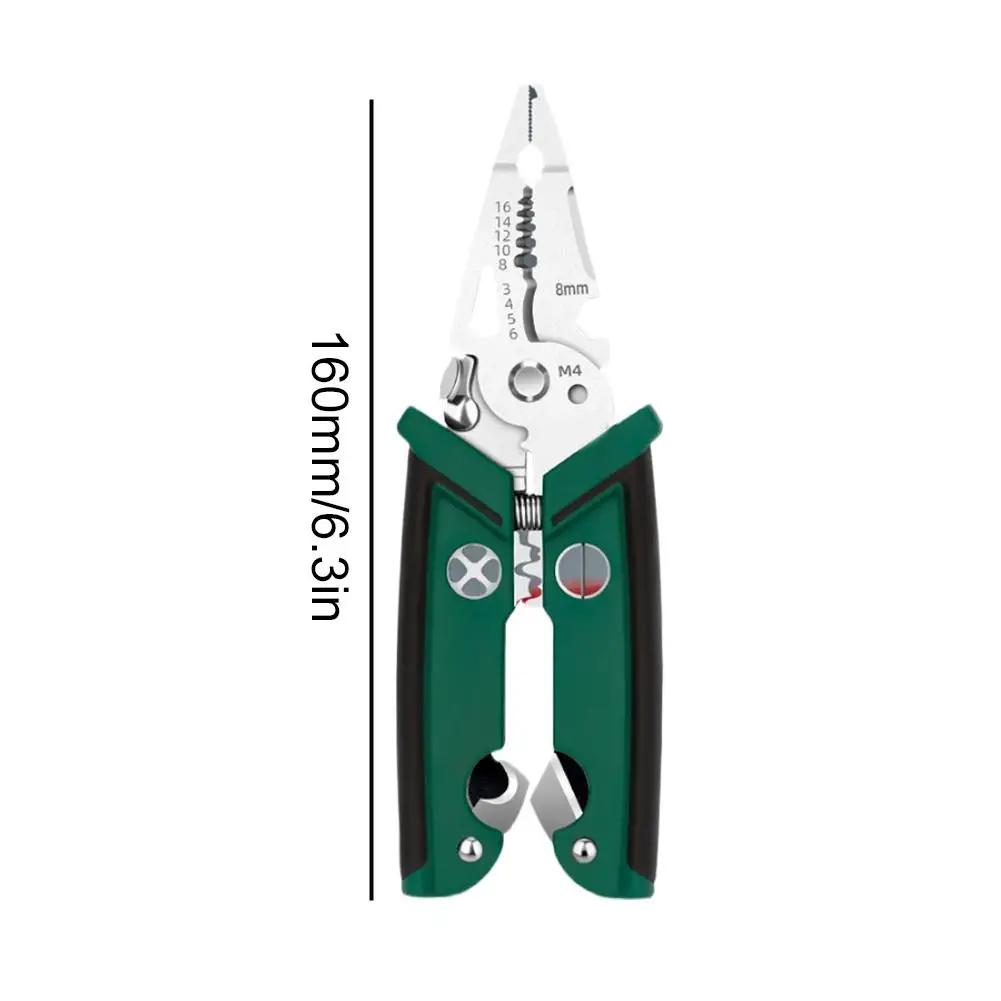Portable Wire Crimper Tool, Multifunctional Cable Plier for Pulling, Winding, Cutting, and Crimping Electrical Terminals зелений
Portable Wire Crimper Tool, Multifunctional Cable Plier for Pulling, Winding, Cutting, and Crimping Electrical Terminals зелений