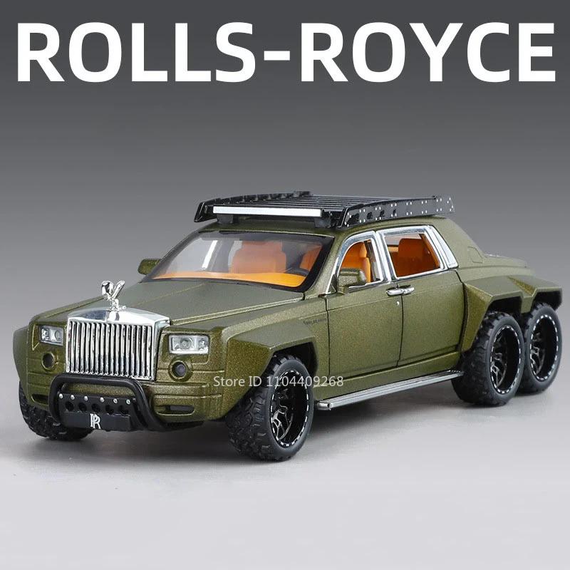 1:32 Scale Rolls-Royce Phantom 6x6 Wraith Car Model Toy Diecast Metal Alloy Off-Road Vehicle Models Sound Light Gifts for Kids
1:32 Scale Rolls-Royce Phantom 6x6 Wraith Car Model Toy Diecast Metal Alloy Off-Road Vehicle Models Sound Light Gifts for Kids