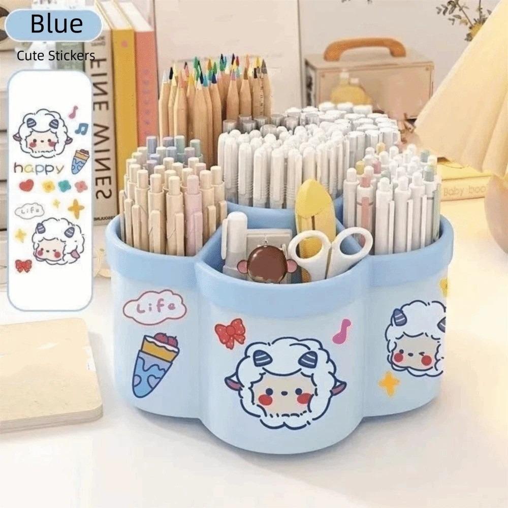 Multi-function Rotating Storage Box Large Capacity Rotating Makeup Brush Cylinder Stationery синій
Multi-function Rotating Storage Box Large Capacity Rotating Makeup Brush Cylinder Stationery синій