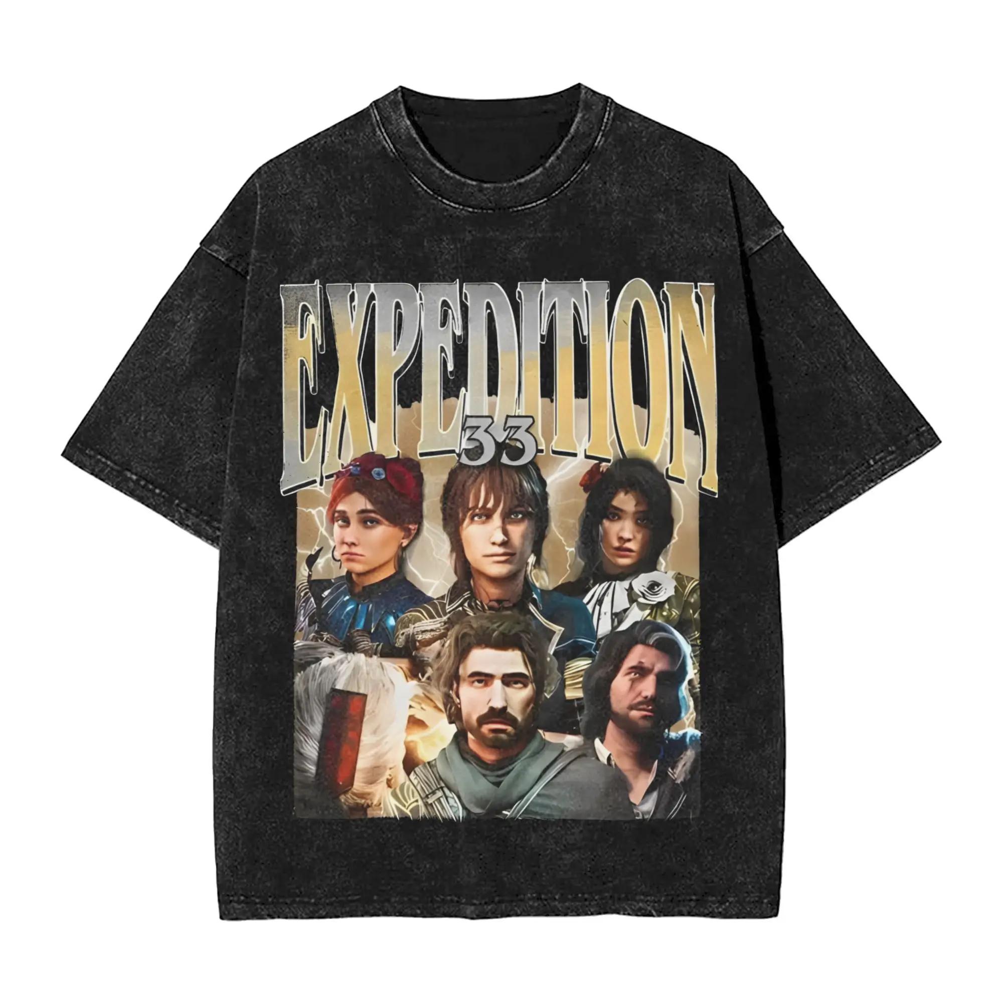 Expedition 33 Video Game Inspired Metal Band T Shirts Hip Hop Washed Short Sleeve Harajuku T-Shirts Cool for Men Women Print Tee S
Expedition 33 Video Game Inspired Metal Band T Shirts Hip Hop Washed Short Sleeve Harajuku T-Shirts Cool for Men Women Print Tee S