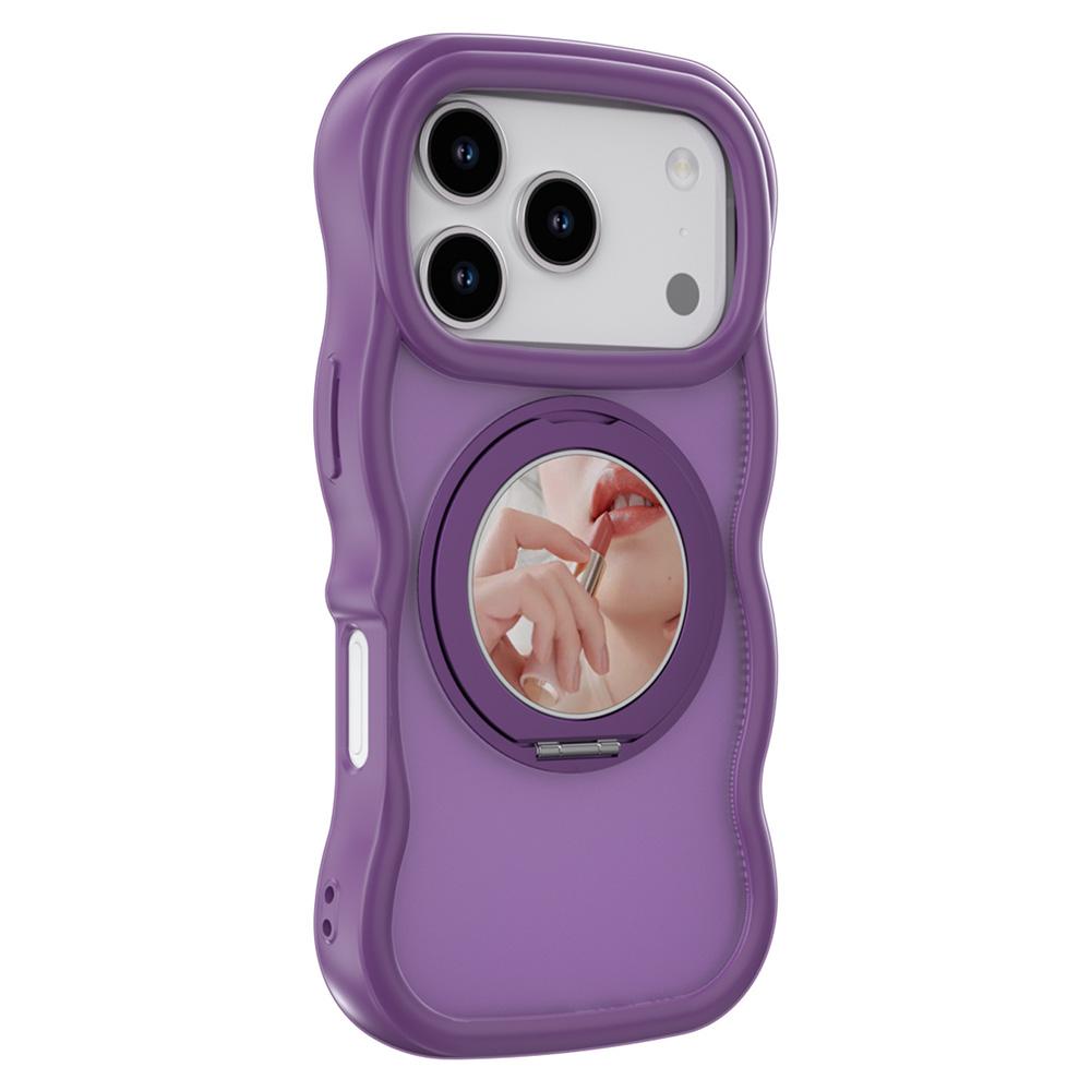 For iPhone 17 Pro Max Magnetic Case Wave Edge TPU + Acrylic Phone Cover with Mirror Kickstand
For iPhone 17 Pro Max Magnetic Case Wave Edge TPU + Acrylic Phone Cover with Mirror Kickstand