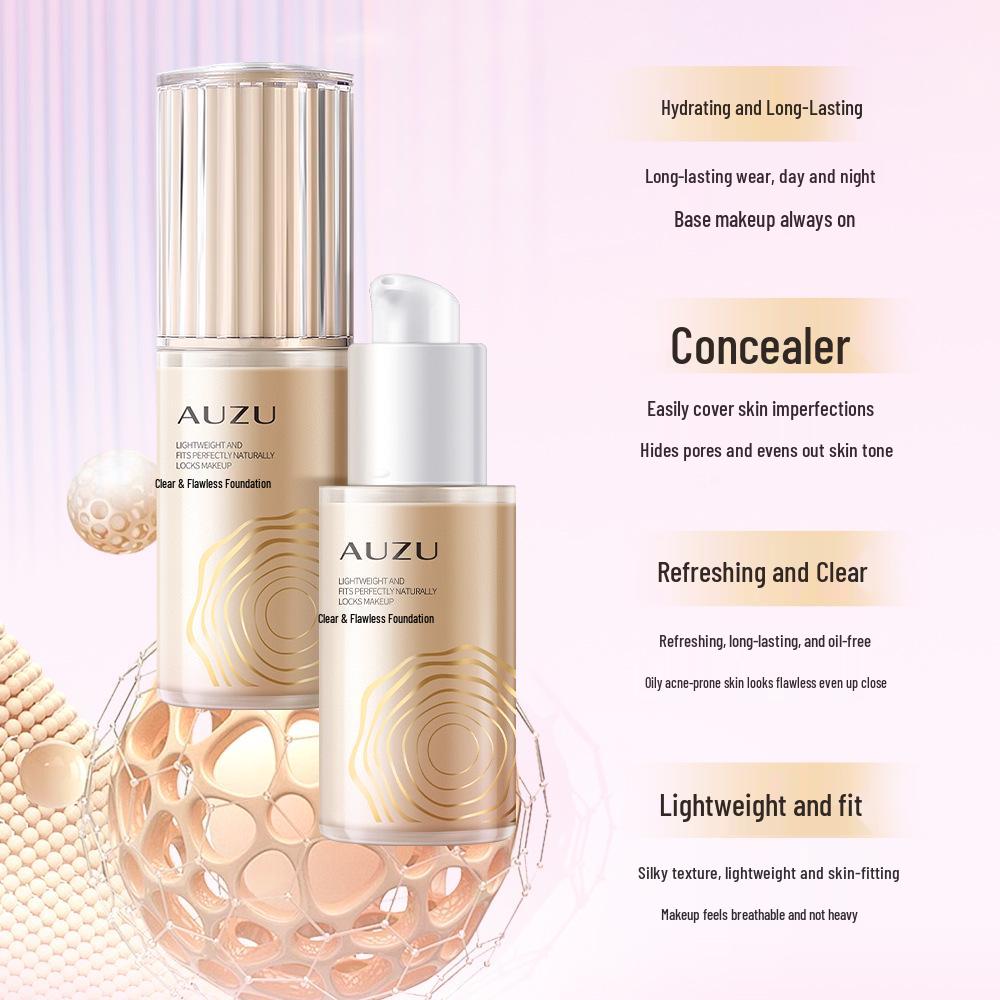 AUZU Flawless Long-Lasting Lightweight Foundation - Clear, Silky, Non-Cakey Finish 40ml
AUZU Flawless Long-Lasting Lightweight Foundation - Clear, Silky, Non-Cakey Finish 40ml