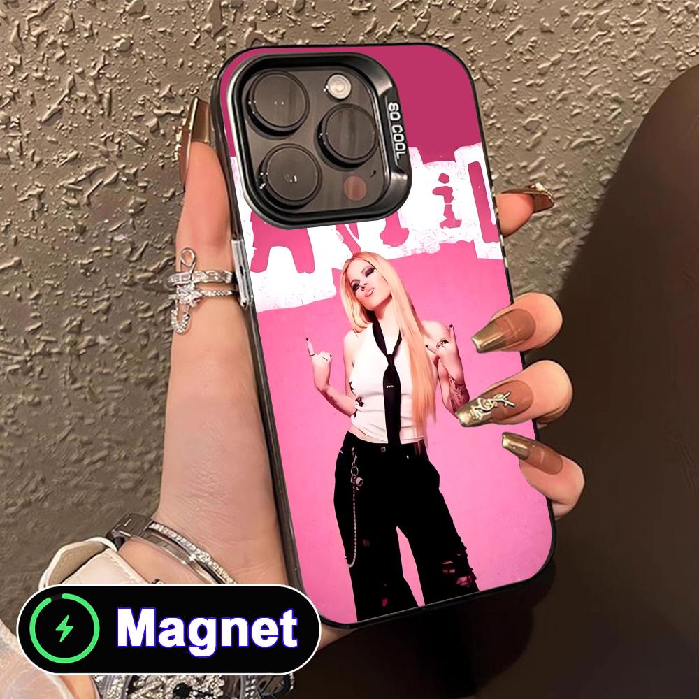 Avril Lavigne Translucent MagSafe Mobile Phone Case for iPhone 17 16 15 14 13 12 11 Air Pro Max Plus Colorful Cover iPhone 11
Avril Lavigne Translucent MagSafe Mobile Phone Case for iPhone 17 16 15 14 13 12 11 Air Pro Max Plus Colorful Cover iPhone 11