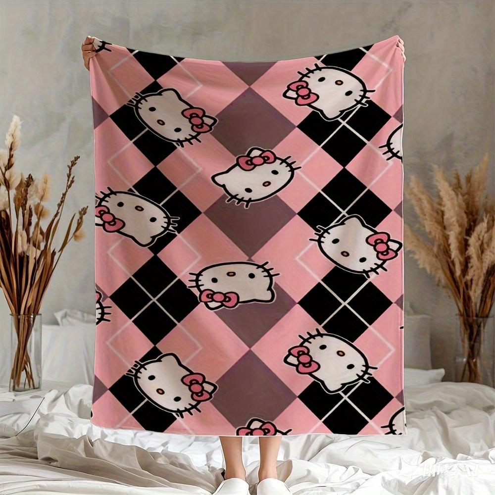 1pc Sanrio Hello Kitty Pink Black Argyle Flannel Throw Blanket 2D Flat Print Lightweight Cozy All Season Use for Bedroom Living 75cmx90cm
1pc Sanrio Hello Kitty Pink Black Argyle Flannel Throw Blanket 2D Flat Print Lightweight Cozy All Season Use for Bedroom Living 75cmx90cm