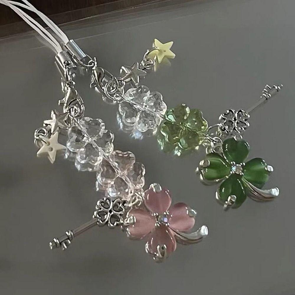 Colorful Keyring Lucky Leaf Phone Charms Four Leaf Leaf Clovers Pendant Women Girls Green Keychain
Colorful Keyring Lucky Leaf Phone Charms Four Leaf Leaf Clovers Pendant Women Girls Green Keychain