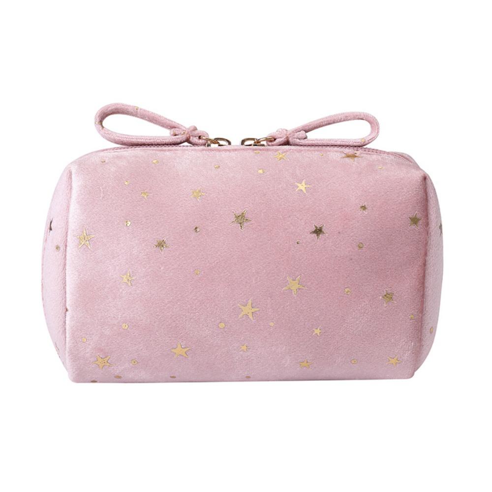 Elegant Portable Cosmetic Bag Large Capacity Soft Cosmetic Storage Bag Velvet Starry Sky Pattern Toiletry Bag for Women розовый
Elegant Portable Cosmetic Bag Large Capacity Soft Cosmetic Storage Bag Velvet Starry Sky Pattern Toiletry Bag for Women розовый