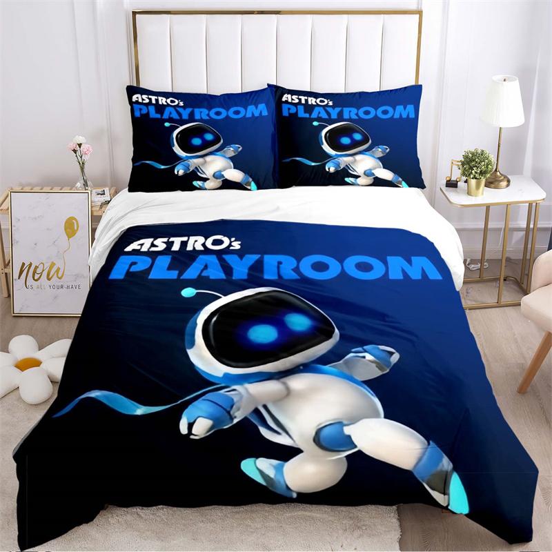 Cartoon White & Blue Robot Duvet Cover Set, Boys Bedroom Soft Gaming Bedding Set(1 * duvet cover + 2 * pillowcase, without core) 135x200cm
Cartoon White & Blue Robot Duvet Cover Set, Boys Bedroom Soft Gaming Bedding Set(1 * duvet cover + 2 * pillowcase, without core) 135x200cm