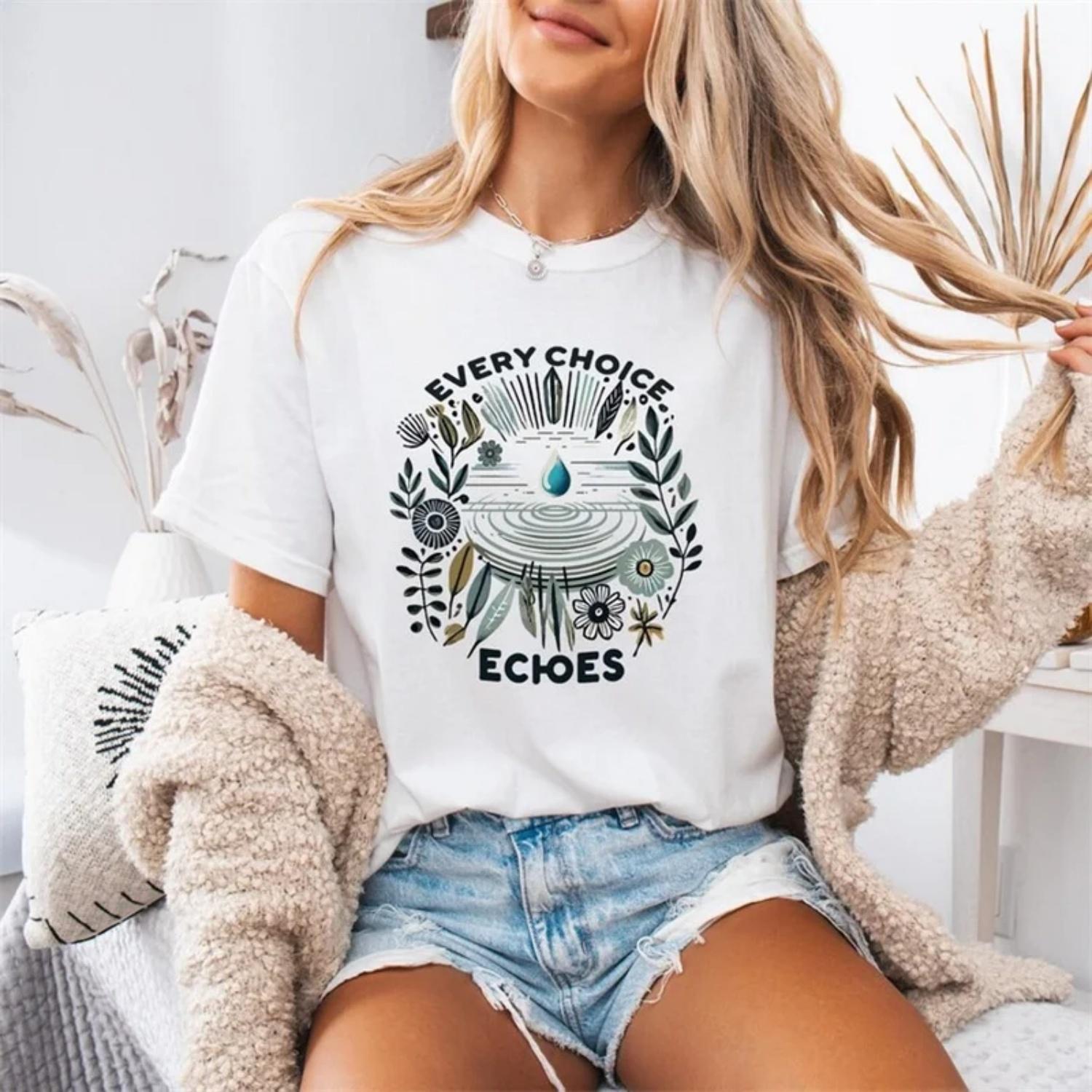 Every Choice Echoes Women s T-Shirt Cute Pattern Top Short Sleeved T-Shirt Casual Lady s O-Neck Trendy White Tee for Women XXXXXL білий
Every Choice Echoes Women s T-Shirt Cute Pattern Top Short Sleeved T-Shirt Casual Lady s O-Neck Trendy White Tee for Women XXXXXL білий