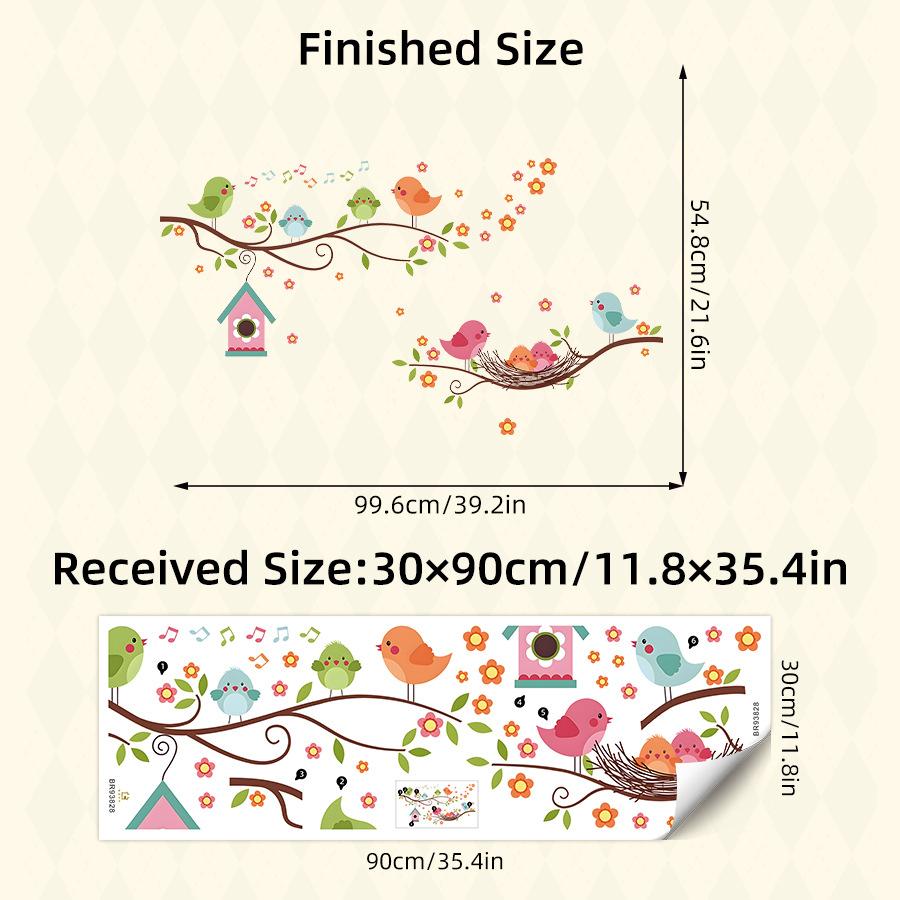 Cartoon Cute Bird Family Branch Flower Animal Wall Stickers Removable for Bedroom Living Room Foyer Decoration Wall Decals 30x90CM
Cartoon Cute Bird Family Branch Flower Animal Wall Stickers Removable for Bedroom Living Room Foyer Decoration Wall Decals 30x90CM