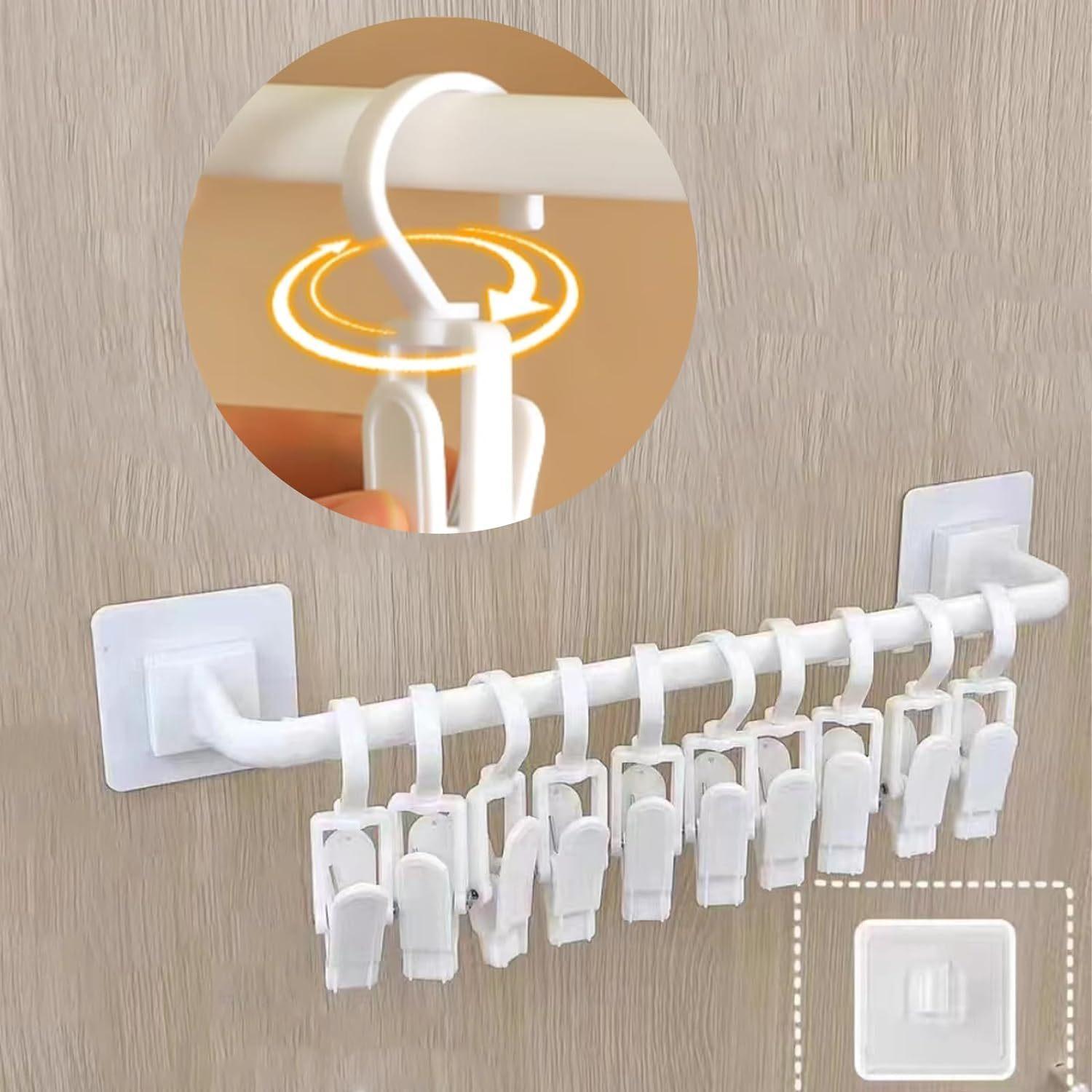 1 Set Kid Pants Hanger Organizer with 10 Clips, Plastic Display Holder, Closet Rail Wall Mounted Door Rack for Drying Baby Socks, Cloth Diapers, Towel білий
1 Set Kid Pants Hanger Organizer with 10 Clips, Plastic Display Holder, Closet Rail Wall Mounted Door Rack for Drying Baby Socks, Cloth Diapers, Towel білий
