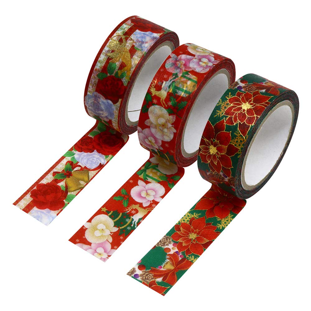Kamiso Japanese Washi Masking Tape Beautiful MONDE Christmas 15mm Width 7m 3 Piece Set A
Kamiso Japanese Washi Masking Tape Beautiful MONDE Christmas 15mm Width 7m 3 Piece Set A