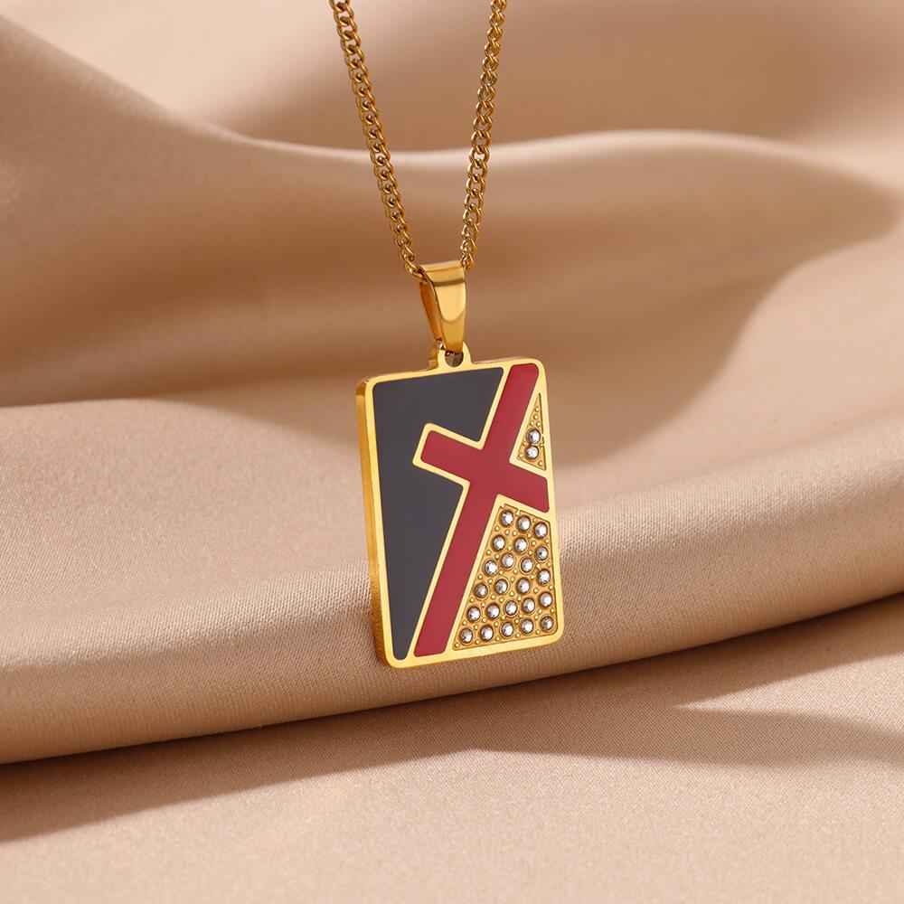 Gothic Black Enamel Cross Pendant Necklaces Stainless Steel Necklace for Women Vacation Party Charm Jewelry Accessorie Gift
Gothic Black Enamel Cross Pendant Necklaces Stainless Steel Necklace for Women Vacation Party Charm Jewelry Accessorie Gift