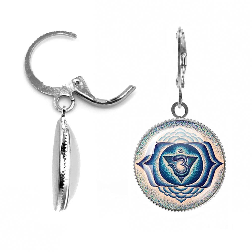 Fashion Lotus Flower Earrings Mandala Photo Art Glass Cabochon Silver Plated Drop Earrings Sacred Geometry OM Jewelry Gift
Fashion Lotus Flower Earrings Mandala Photo Art Glass Cabochon Silver Plated Drop Earrings Sacred Geometry OM Jewelry Gift
