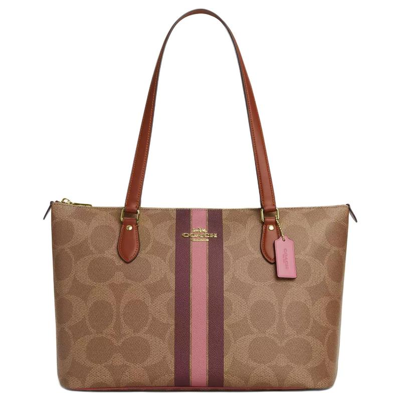 COACH Gallery 36 Stripe Print Gold Hardware Coated Canvas Tote Shoulder Bag Large Women s Tan золотий
COACH Gallery 36 Stripe Print Gold Hardware Coated Canvas Tote Shoulder Bag Large Women s Tan золотий