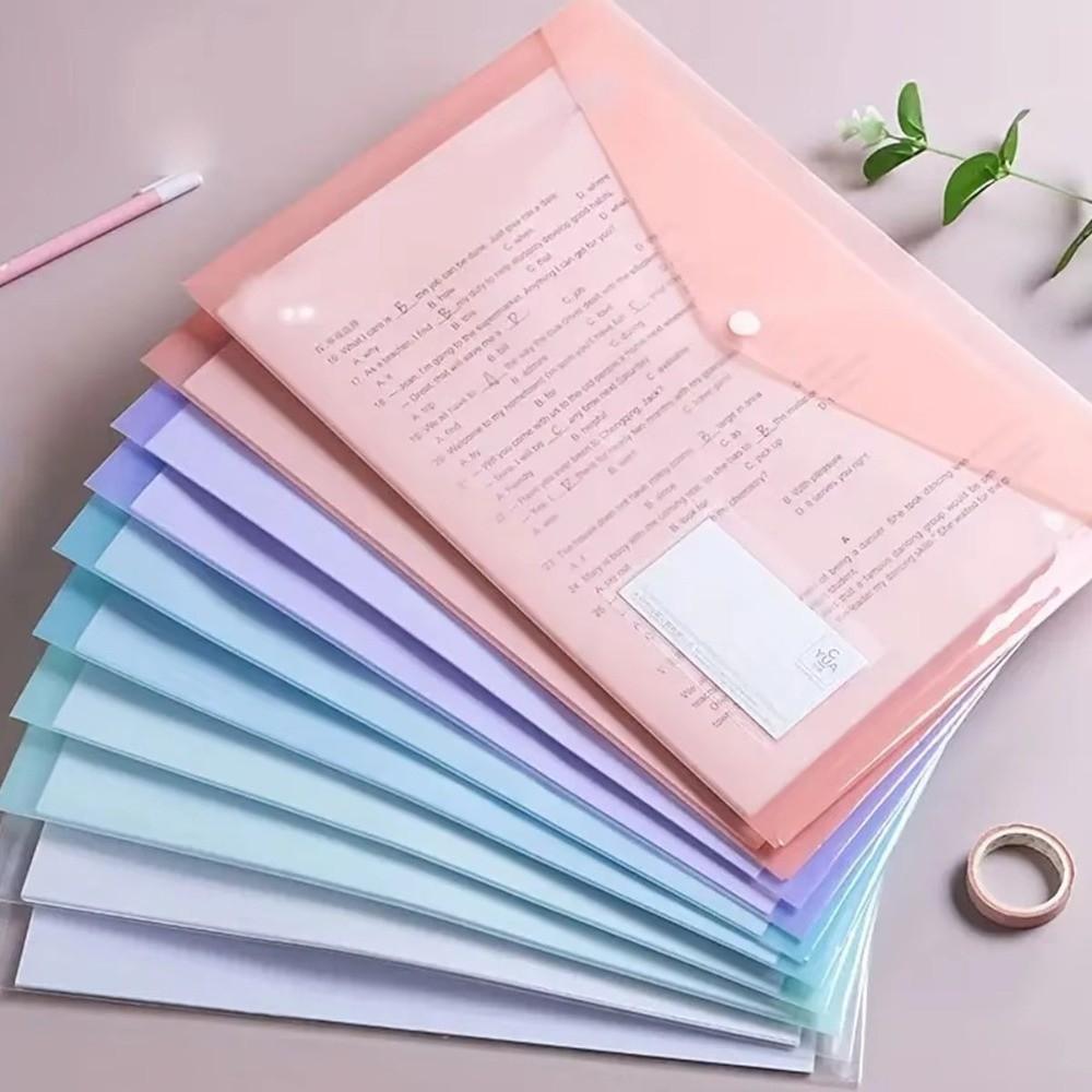 10pcs Snap Button Document Storage Bag Waterproof Data Storage Bag Reusable Papers Organizer
10pcs Snap Button Document Storage Bag Waterproof Data Storage Bag Reusable Papers Organizer