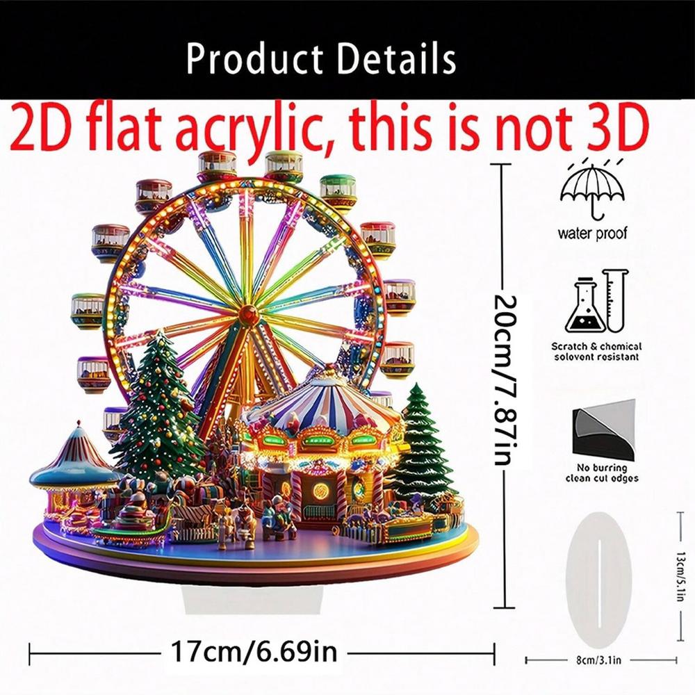 2D Acrylic Ferris Wheel Ornament Christmas Decorations 2026 Xmas Desktop Figurines Holiday Party Supplies for Birthday Xmas Gift
2D Acrylic Ferris Wheel Ornament Christmas Decorations 2026 Xmas Desktop Figurines Holiday Party Supplies for Birthday Xmas Gift