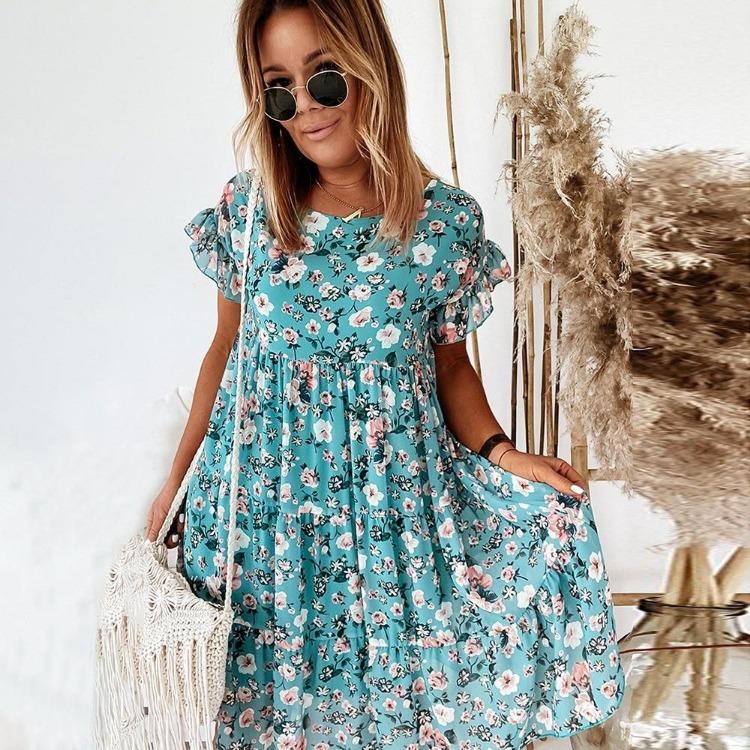 Vintage 1950s Rockabilly Floral Print Swing Pleated Evening Gown Women Sleeveless Party Dress Elegant Retro XXXL синій
Vintage 1950s Rockabilly Floral Print Swing Pleated Evening Gown Women Sleeveless Party Dress Elegant Retro XXXL синій