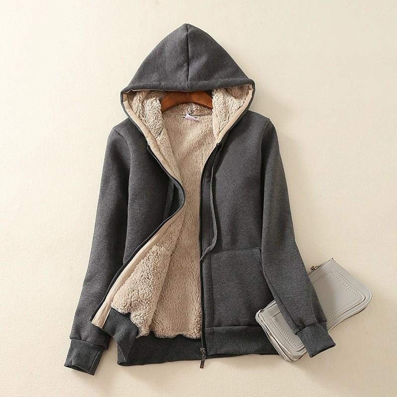 2026 New Women s Winter Sherpa Hoodie Coat, Korean Style Thick Fleece Zip-Up Outerwear, Oversized Mid-Length Warm Jacket for Commute & Daily Wear M сірий
2026 New Women s Winter Sherpa Hoodie Coat, Korean Style Thick Fleece Zip-Up Outerwear, Oversized Mid-Length Warm Jacket for Commute & Daily Wear M сірий