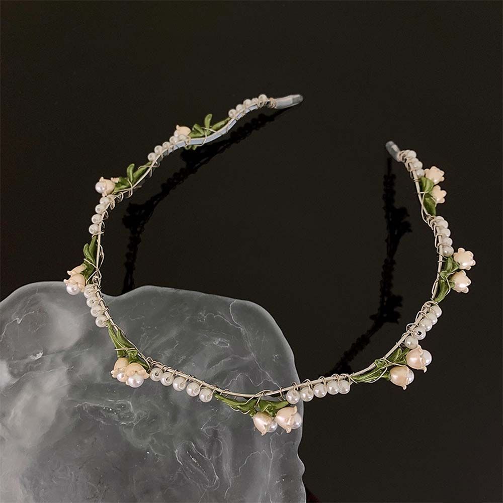 Jewelry Pearl Women Hair Accessories Pearl Flower Headband Bell Orchid Hair Hoop Korean Style Flower
Jewelry Pearl Women Hair Accessories Pearl Flower Headband Bell Orchid Hair Hoop Korean Style Flower