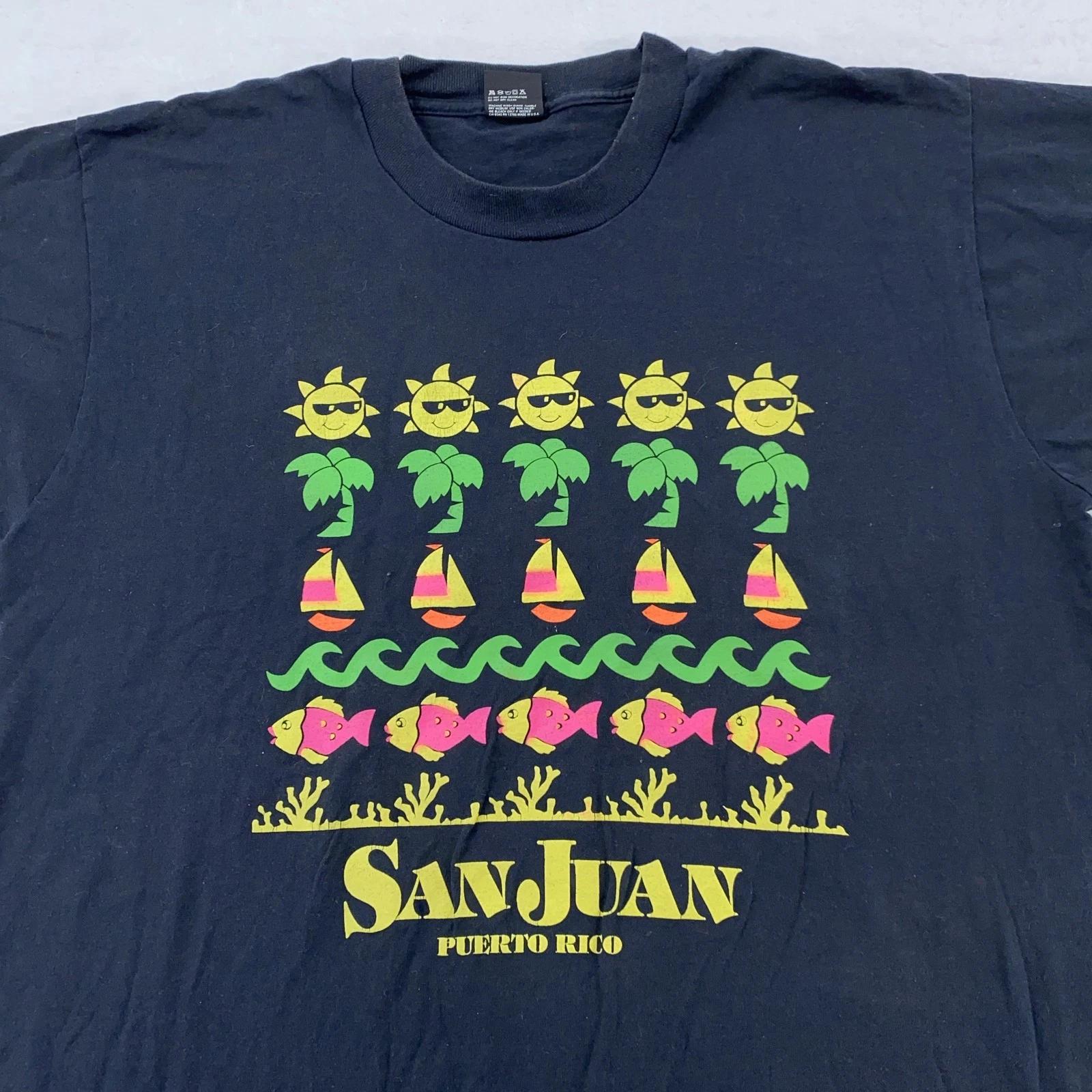 Vintage San Juan Puerto Rico Shirt Mens L/XL Screen Stars Best 90s Neon XL
Vintage San Juan Puerto Rico Shirt Mens L/XL Screen Stars Best 90s Neon XL