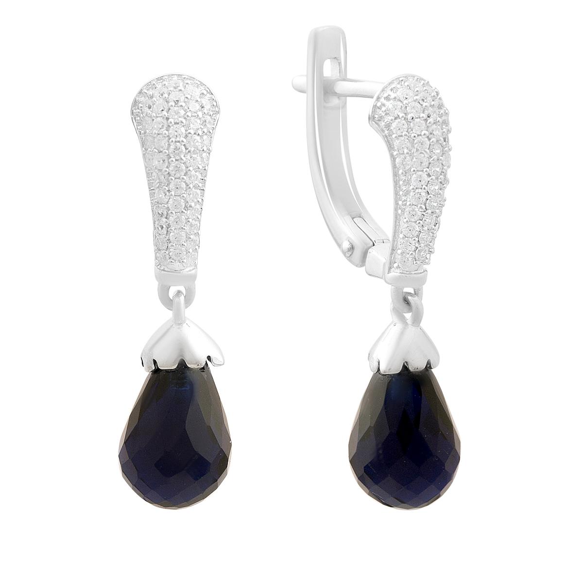 Серебряные серьги с сапфиром nano 6.84ct (2205968) синій
Серебряные серьги с сапфиром nano 6.84ct (2205968) синій