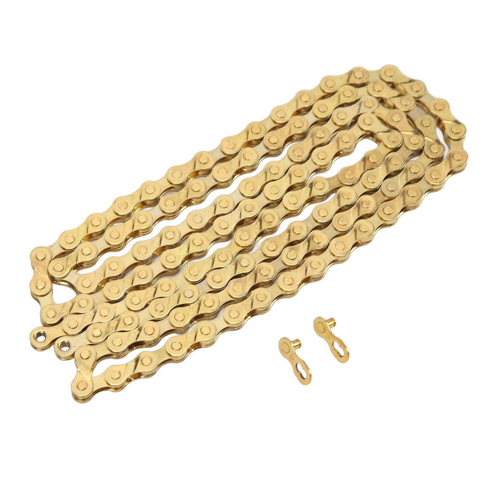 8 Speed Bike Chain 116 Links Mountain Road Bike Chain Bike Replacement Chain Gold Flatbed
8 Speed Bike Chain 116 Links Mountain Road Bike Chain Bike Replacement Chain Gold Flatbed