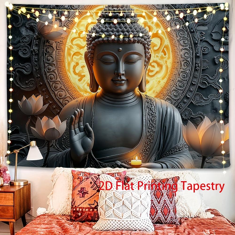 VIKAMA Majestic Buddha Relief Tapestry Trendy Wall Accent For Living Room Studio Yugo Room Bohemian Style Home Decoration 74x94cm(29x37in)
VIKAMA Majestic Buddha Relief Tapestry Trendy Wall Accent For Living Room Studio Yugo Room Bohemian Style Home Decoration 74x94cm(29x37in)