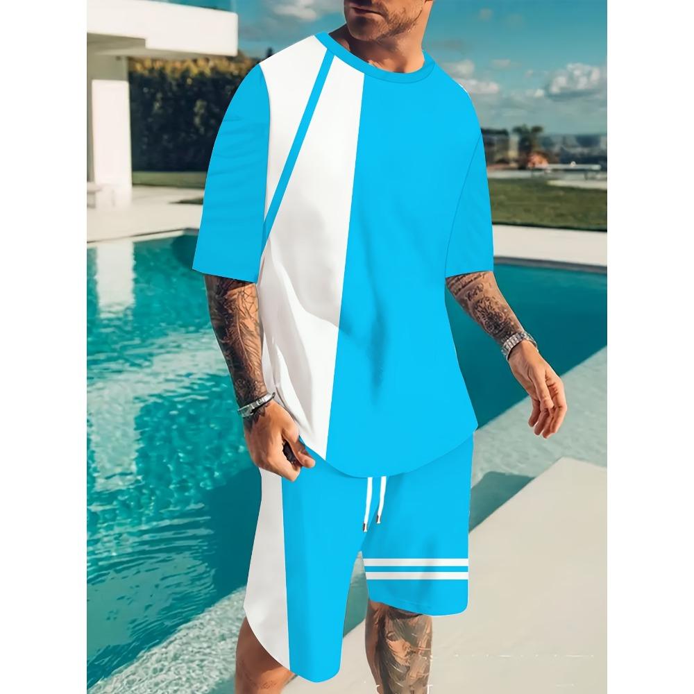 Summer Men s 3D digital Printed T shirts O-Neck Fashion Casual Short Sleeve And Shorts Sets Sportswear Large size 2 pieces Set XL
Summer Men s 3D digital Printed T shirts O-Neck Fashion Casual Short Sleeve And Shorts Sets Sportswear Large size 2 pieces Set XL