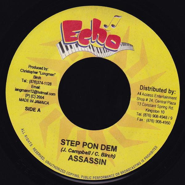 7-дюймовая пластинка ASSASSIN - Step Pon Dem NONE Echo 2004 Ямайка Регги, Ска и Даб Б/У
7-дюймовая пластинка ASSASSIN - Step Pon Dem NONE Echo 2004 Ямайка Регги, Ска и Даб Б/У