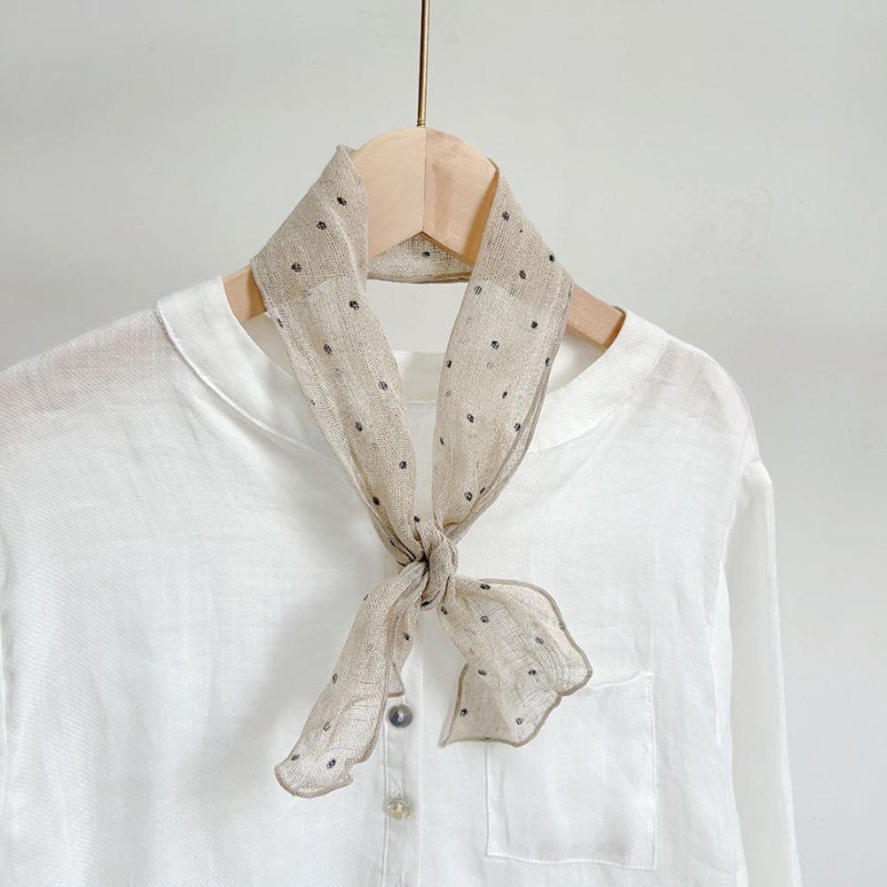 Summer Navy Blue Polka Dot Small Neck Tie Printing Linen Women s Long Scarf Striped 10*103cm Small Silk Scarf Neck Protection
Summer Navy Blue Polka Dot Small Neck Tie Printing Linen Women s Long Scarf Striped 10*103cm Small Silk Scarf Neck Protection