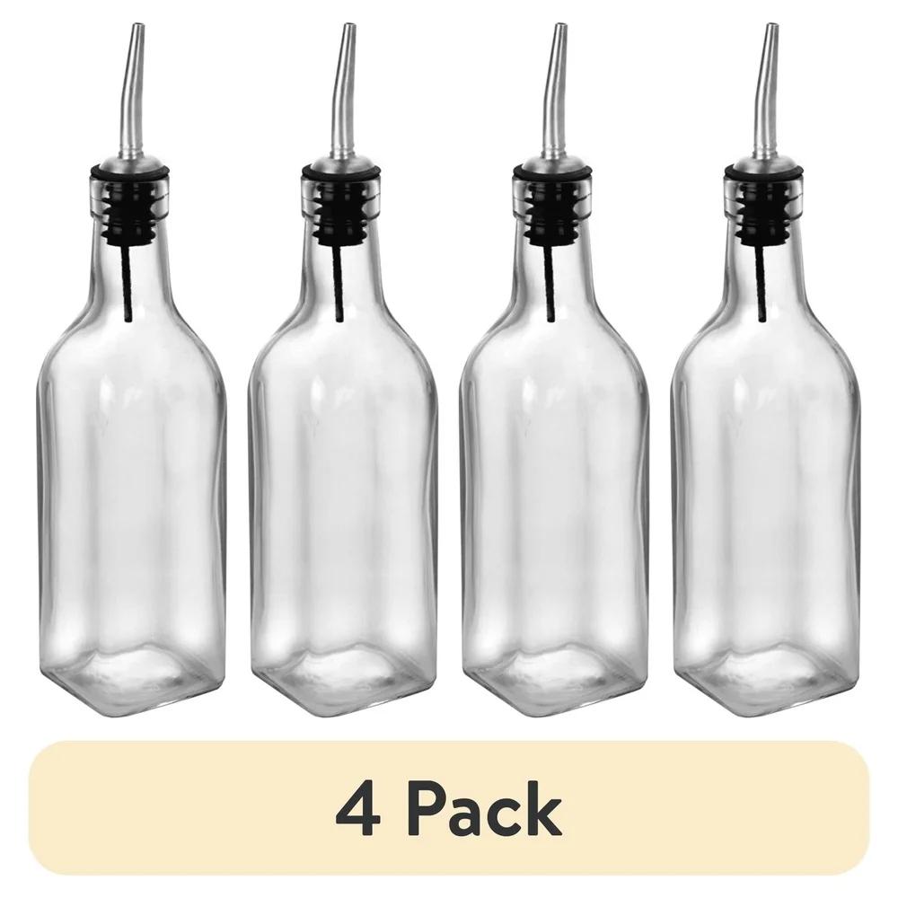 Набор из 4 стеклянных бутылок для оливкового масла и уксуса, нержавеющий носик, дозатор для приправ для кухни, 11 унций United States
Набор из 4 стеклянных бутылок для оливкового масла и уксуса, нержавеющий носик, дозатор для приправ для кухни, 11 унций United States