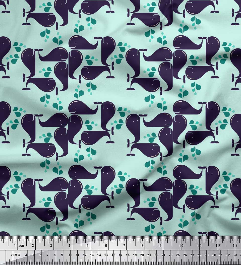 Soimoi Purple Japan Crepe Satin Тканина Whale Ocean Decor Fabric Printed meter 42 Inch 42 Inch Wide - Poly Crepe зелений
Soimoi Purple Japan Crepe Satin Тканина Whale Ocean Decor Fabric Printed meter 42 Inch 42 Inch Wide - Poly Crepe зелений