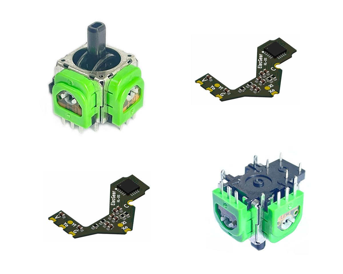 ElecGear Заміна джойстика з датчиком Холла для DualSense PS5 2 шт. Електромагнітний джойстик Холла 2 шт. Калібрувальна плата 2 шт. Ремонт шляхом випаювання зелений
ElecGear Заміна джойстика з датчиком Холла для DualSense PS5 2 шт. Електромагнітний джойстик Холла 2 шт. Калібрувальна плата 2 шт. Ремонт шляхом випаювання зелений