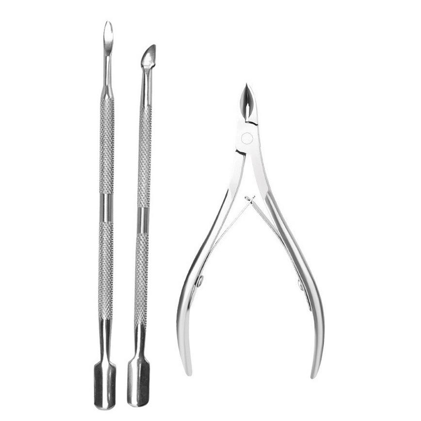 3-Piece Large Stainless Steel Manicure Set: Double-Headed Dead Skin Scissors and Pushers for Nail Cleaning and Removal
3-Piece Large Stainless Steel Manicure Set: Double-Headed Dead Skin Scissors and Pushers for Nail Cleaning and Removal