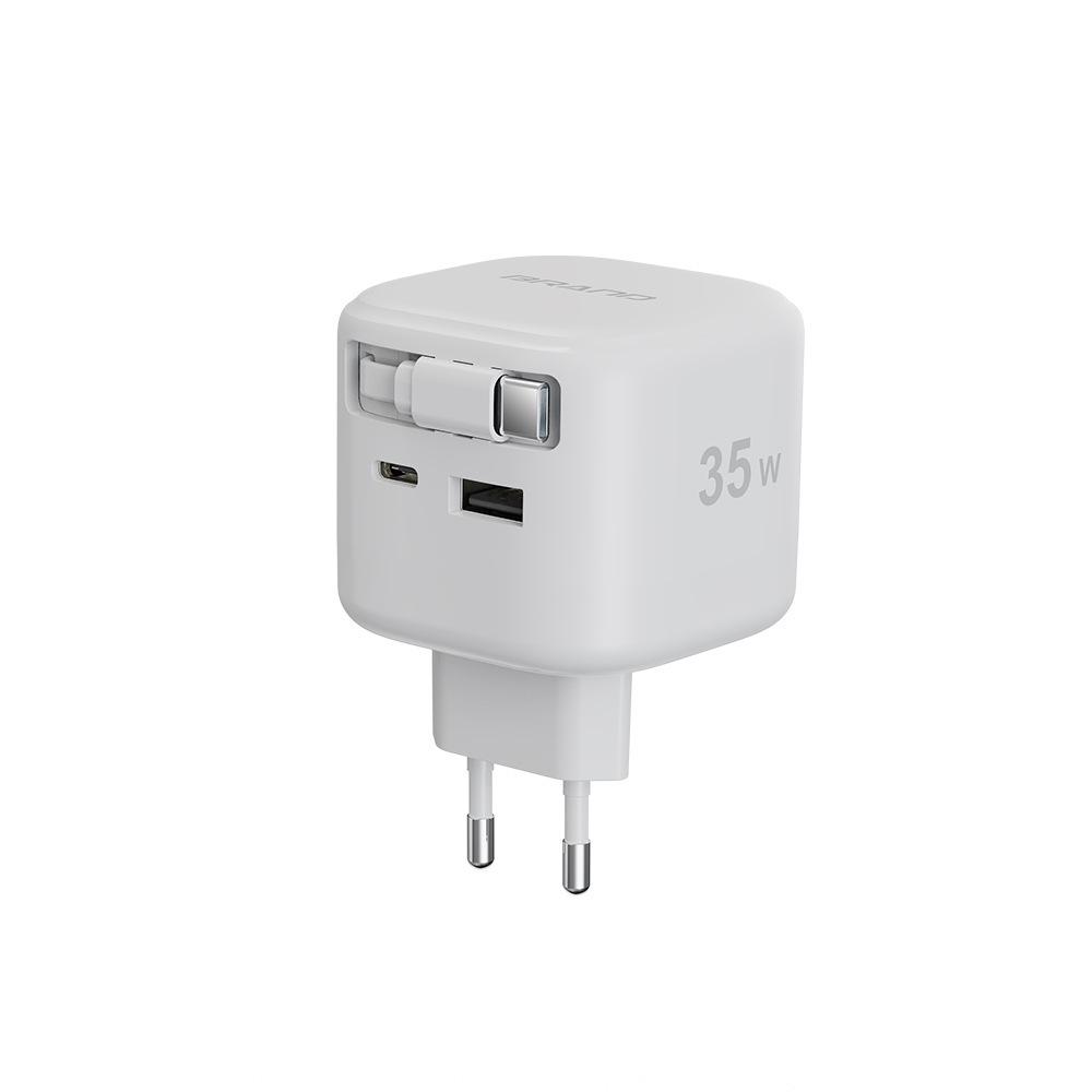 European Standard 35W/65W Fast Charger with PD and Retractable Cable for Apple, Samsung, Huawei 35W European Standard Custom синій
European Standard 35W/65W Fast Charger with PD and Retractable Cable for Apple, Samsung, Huawei 35W European Standard Custom синій