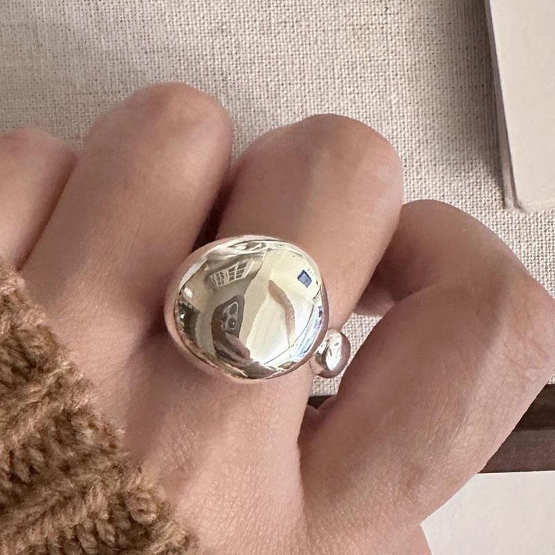 925 Sterling Silver Rings For Women Geometric Fine Jewelry Finger Adjustable Simple Shinning Ball Ring For Party Birthday Gift resizable
925 Sterling Silver Rings For Women Geometric Fine Jewelry Finger Adjustable Simple Shinning Ball Ring For Party Birthday Gift resizable