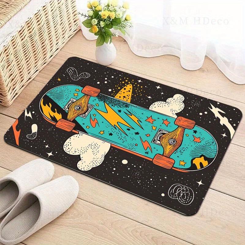 1pc Skateboard Pattern Area Mat, 8mm Thick, Machine Washable, Lightweight Polyester with PVC Backing, Rectangle Floor Mat for La 40cm x 60cm
1pc Skateboard Pattern Area Mat, 8mm Thick, Machine Washable, Lightweight Polyester with PVC Backing, Rectangle Floor Mat for La 40cm x 60cm