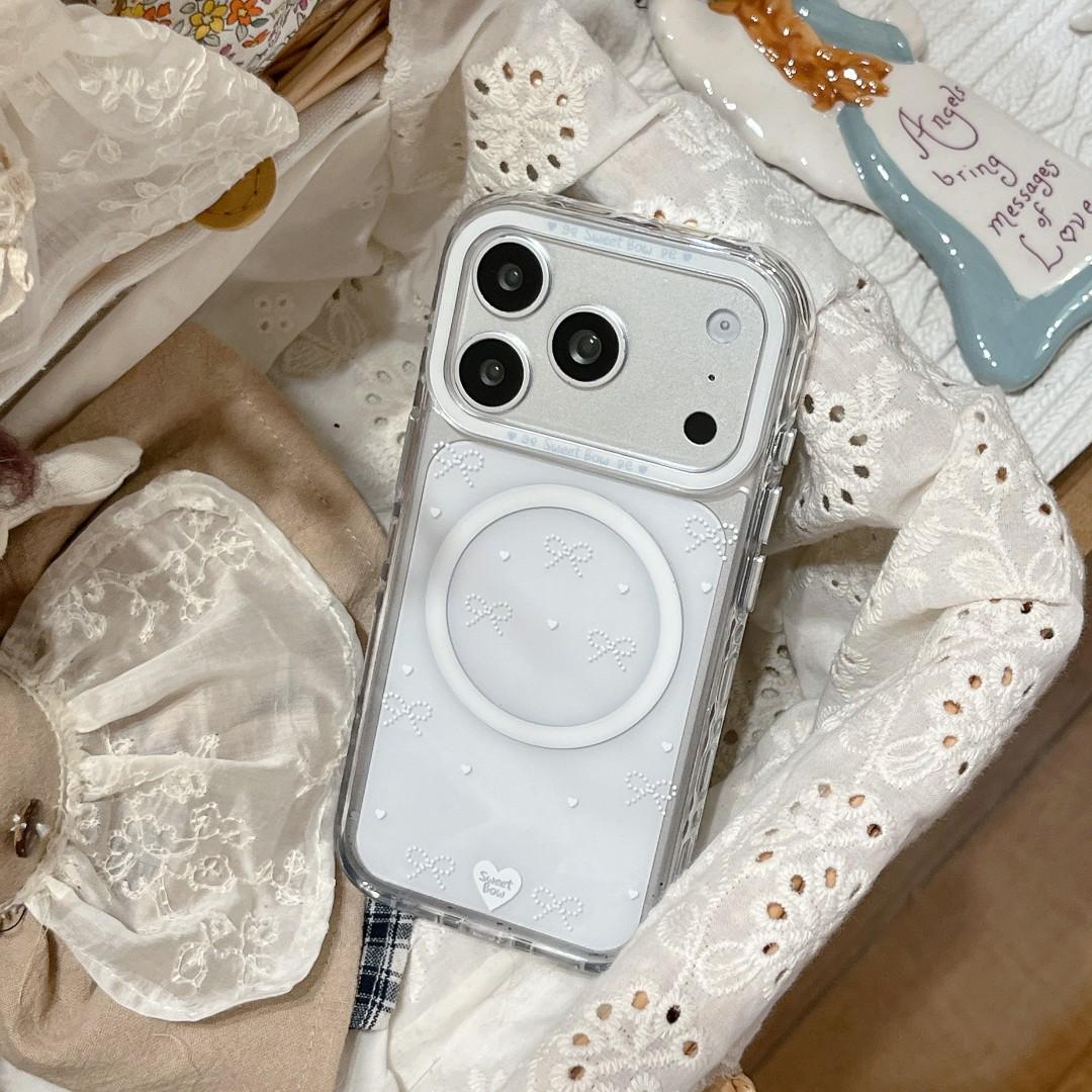 Transparent Magnetic Bow Suction Phone Case for Apple iPhone 17 Pro Max - Full Coverage, 16th Gen iPhone 17 Pro Max
Transparent Magnetic Bow Suction Phone Case for Apple iPhone 17 Pro Max - Full Coverage, 16th Gen iPhone 17 Pro Max