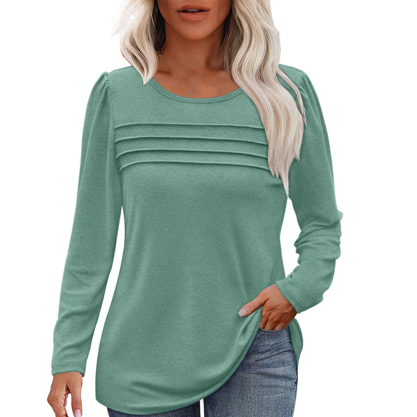 Женский свободный повседневный однотонный топ с круглым вырезом и длинными рукавами, модный топ XL
Женский свободный повседневный однотонный топ с круглым вырезом и длинными рукавами, модный топ XL