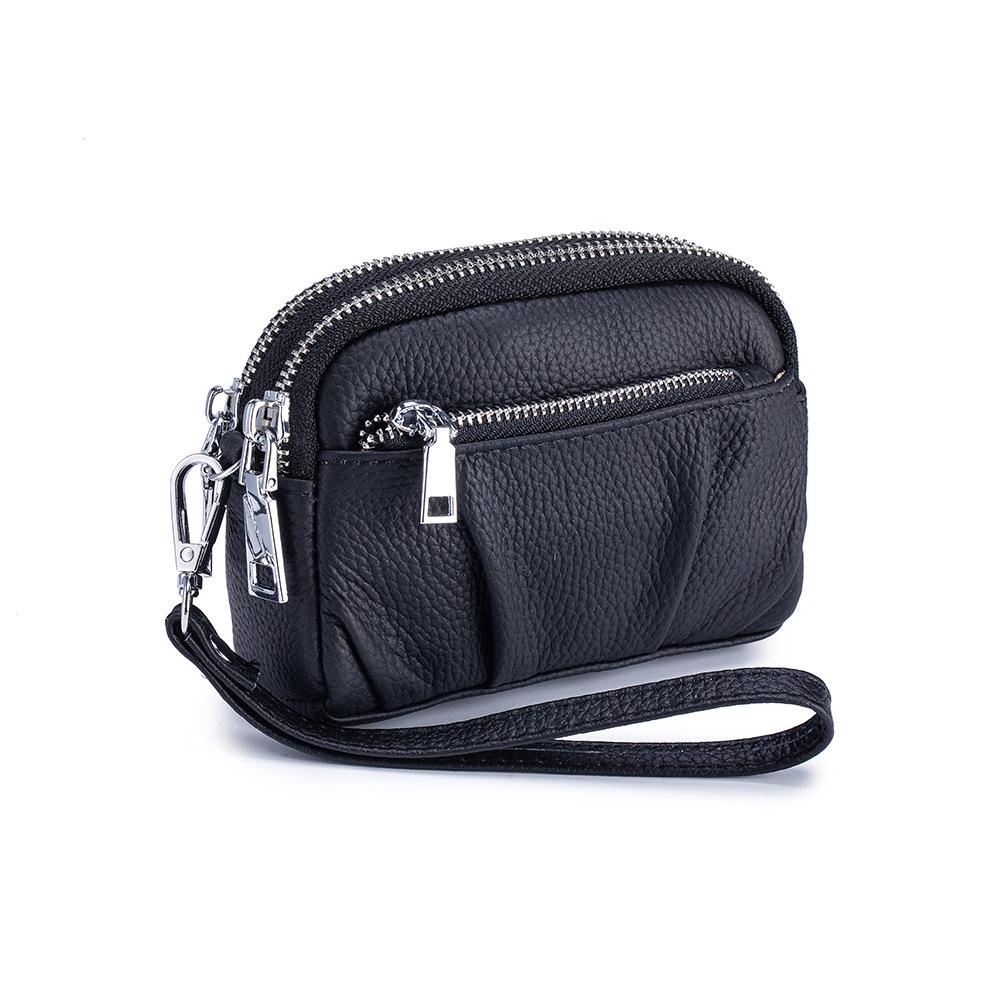 Multi-Purpose Leather Double Zipper Wristlet Coin Purses - Versatile Mini Pouch Storage for Makeup, Keys, Coins & Earbuds чёрный
Multi-Purpose Leather Double Zipper Wristlet Coin Purses - Versatile Mini Pouch Storage for Makeup, Keys, Coins & Earbuds чёрный