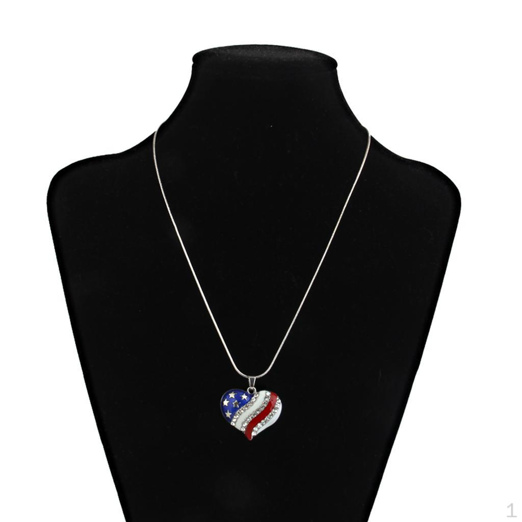 Independence Diamante Pendant Patriotic Chain Necklace
Independence Diamante Pendant Patriotic Chain Necklace