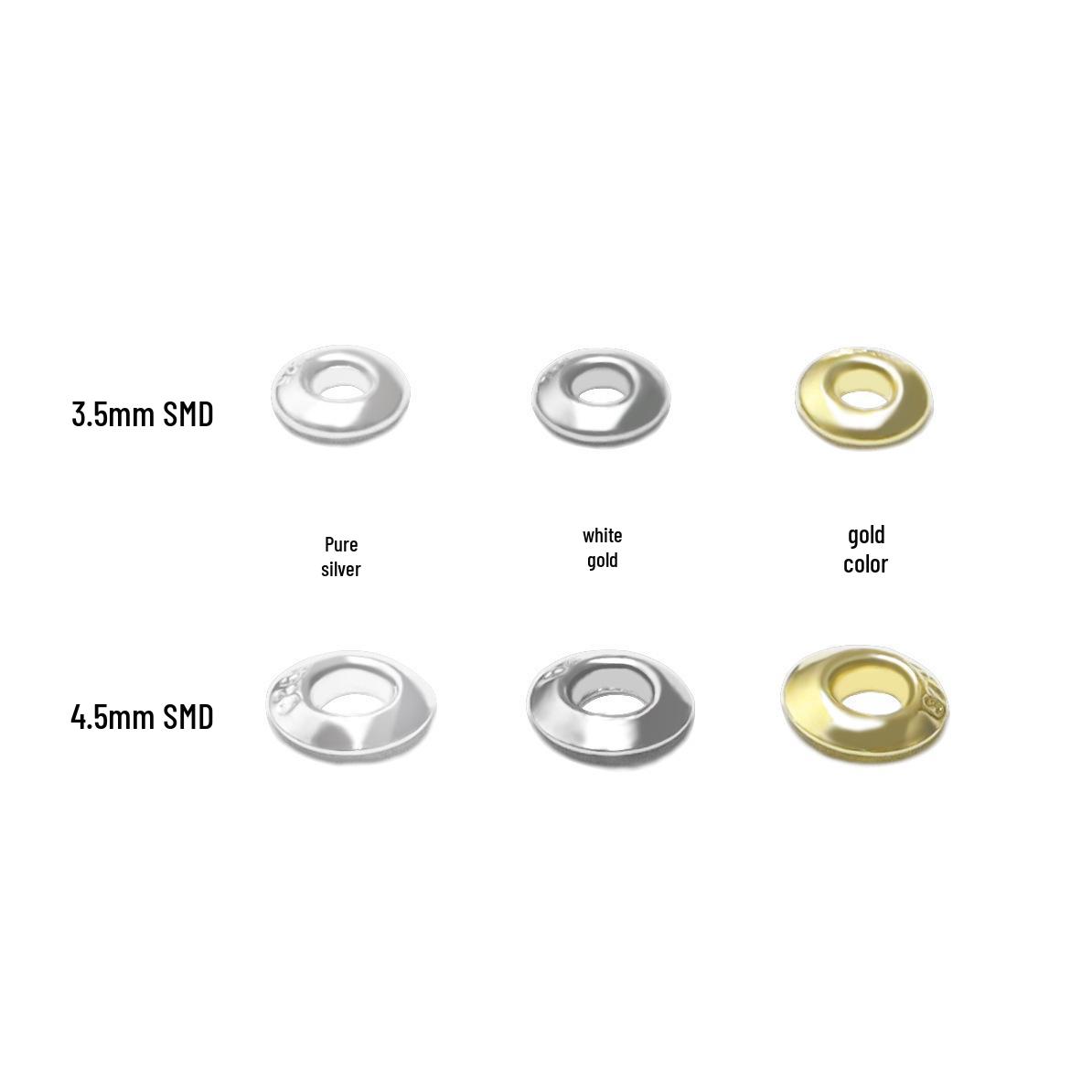 S925 Sterling Silver Lucky Bead Pearl Spacer DIY Eyelet Jewelry Accessory 3.5mm Plain Silver Beads, 10pcs
S925 Sterling Silver Lucky Bead Pearl Spacer DIY Eyelet Jewelry Accessory 3.5mm Plain Silver Beads, 10pcs