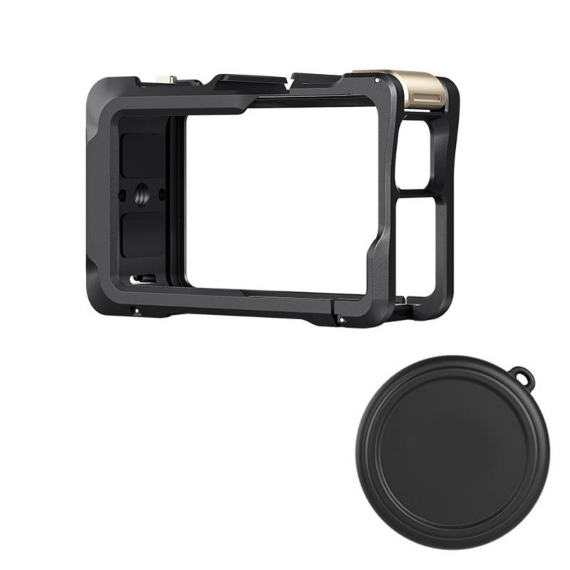 Metal Frame Cage with Lens Cover Compatible for Action 4/3 Support Horizontal & Vertical Photoshoots 1
Metal Frame Cage with Lens Cover Compatible for Action 4/3 Support Horizontal & Vertical Photoshoots 1